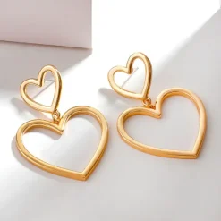 Earrings*Boogzel Clothing Heart Earrings Gold
