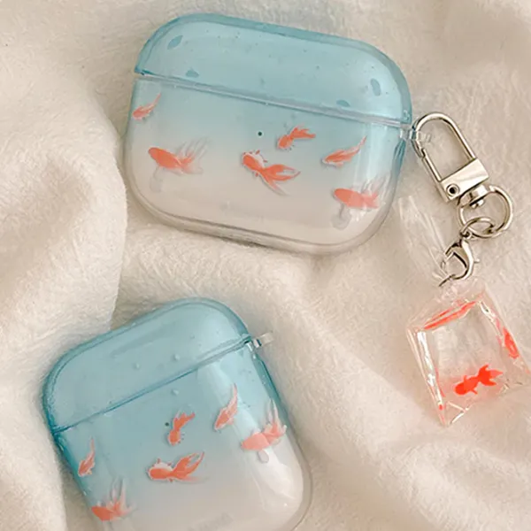 Other|Iphone Cases*Boogzel Clothing Goldfish Aesthetic AirPods Case Blue