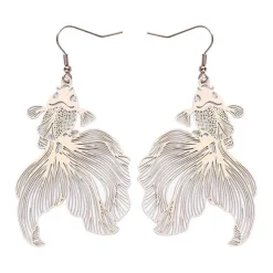 Earrings*Boogzel Clothing fish Earrings Gold