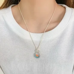 Necklaces & Chokers*Boogzel Clothing Goldfish Pendant Necklace Blue
