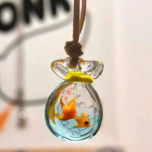 Necklaces & Chokers*Boogzel Clothing Goldfish Pendant Necklace Blue
