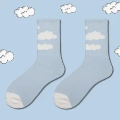 Socks*Boogzel Clothing Gone Dreaming Cloud Socks Blue