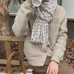 Other*Boogzel Clothing Good Manners Houndstooth Scarf