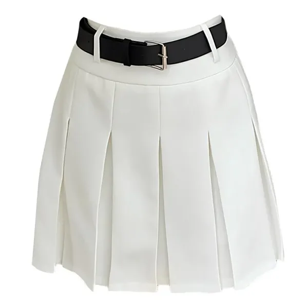 Skirts*Boogzel Clothing Good Manners Knee-Length Pleated Skirt