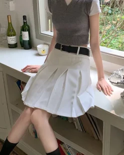 Skirts*Boogzel Clothing Good Manners Knee-Length Pleated Skirt