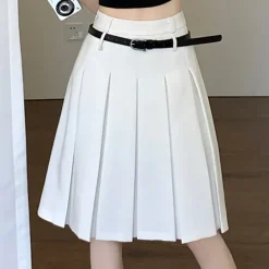 Skirts*Boogzel Clothing Good Manners Midi Pleated Skirt