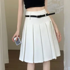 Skirts*Boogzel Clothing Good Manners Midi Pleated Skirt