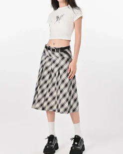 Skirts*Boogzel Clothing Good Manners Plaid Kilt Skirt