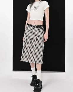 Skirts*Boogzel Clothing Good Manners Plaid Kilt Skirt