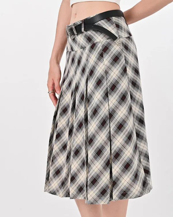 Skirts*Boogzel Clothing Good Manners Plaid Kilt Skirt