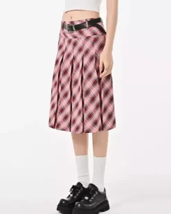 Skirts*Boogzel Clothing Good Manners Plaid Kilt Skirt