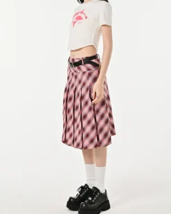 Skirts*Boogzel Clothing Good Manners Plaid Kilt Skirt