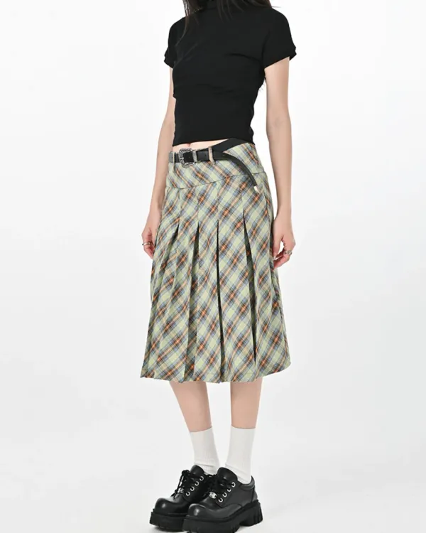 Skirts*Boogzel Clothing Good Manners Plaid Kilt Skirt
