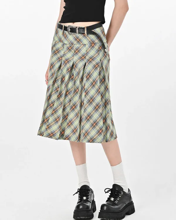 Skirts*Boogzel Clothing Good Manners Plaid Kilt Skirt