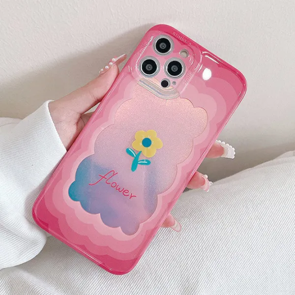 Iphone Cases*Boogzel Clothing Gradient Flower iPhone Case Pink