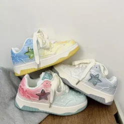 Aesthetic Sneakers*Boogzel Clothing Gradient Star Aesthetic Sneakers
