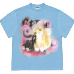Aesthetic T-Shirts & Graphic Tees*Boogzel Clothing Graffiti Dreams Cat T-Shirt