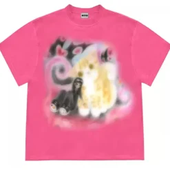 Aesthetic T-Shirts & Graphic Tees*Boogzel Clothing Graffiti Dreams Cat T-Shirt