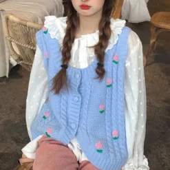 Knit Vests*Boogzel Clothing Grandmacore Knit Vest