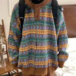 Sweaters*Boogzel Clothing Grandmacore Sweater Brown/green