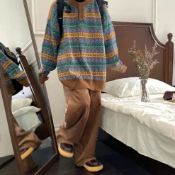 Sweaters*Boogzel Clothing Grandmacore Sweater Brown/green