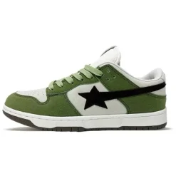 Classics|Aesthetic Sneakers*Boogzel Clothing Green & Black Aesthetic Star Sneakers Green/black