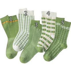 Socks*Boogzel Clothing Green Aesthetic Crew Socks