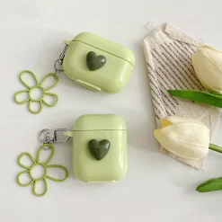 Iphone Cases*Boogzel Clothing Flower AirPods Case Green