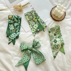 Other*Boogzel Clothing Satin Scarf Green