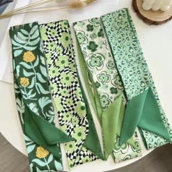 Other*Boogzel Clothing Satin Scarf Green