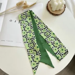 Other*Boogzel Clothing Satin Scarf Green