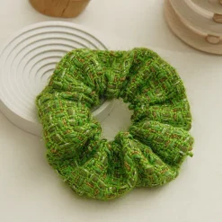 Hair Accessories*Boogzel Clothing Tweed Scrunchie Green