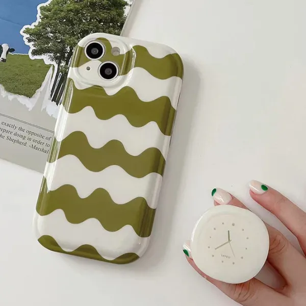 Iphone Cases*Boogzel Clothing Wave Pattern iPhone Case Green