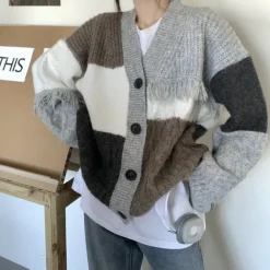 Knit Cardigans*Boogzel Clothing Fringe Grandma Cardigan Grey