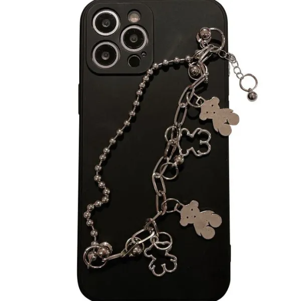 Iphone Cases*Boogzel Clothing Grunge Aesthetic Chain iPhone Case Black
