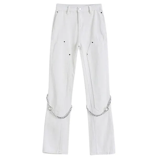 Jeans*Boogzel Clothing Grunge Aesthetic Chain Jeans