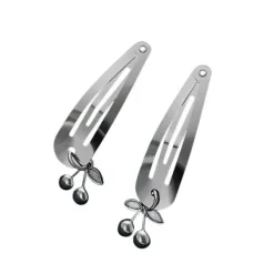 Hair Accessories*Boogzel Clothing Grunge Aesthetic Cherry Hair Clips Silver