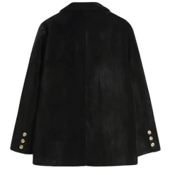 Coats & Jackets*Boogzel Clothing Grunge Aesthetic Cord Jacket Black