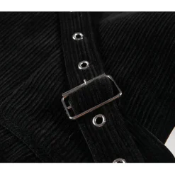 Coats & Jackets*Boogzel Clothing Grunge Aesthetic Cord Jacket Black