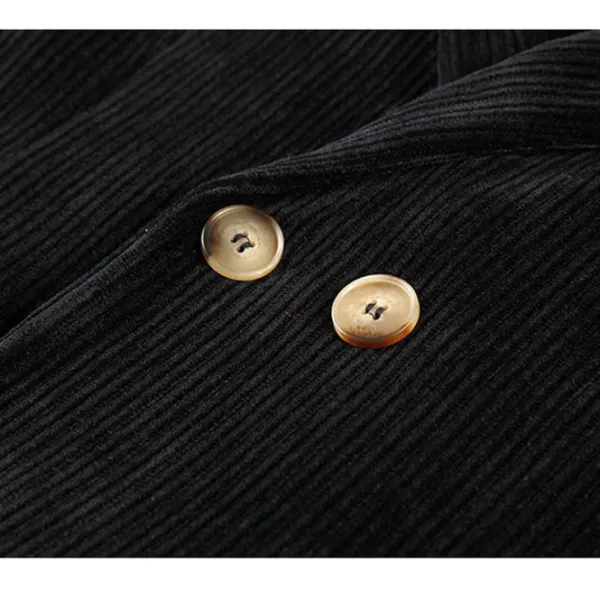 Coats & Jackets*Boogzel Clothing Grunge Aesthetic Cord Jacket Black