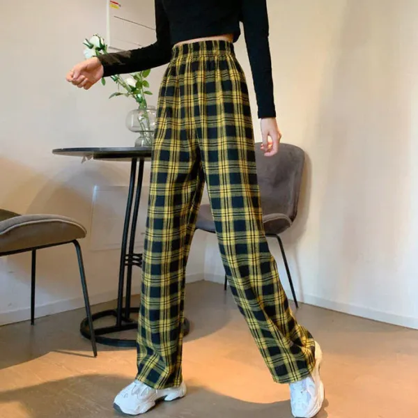 Pants & Trousers*Boogzel Clothing Grunge Aesthetic Plaid Pants