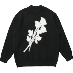 Mens|Sweaters*Boogzel Clothing Grunge Aesthetic Rose Print Sweater Black