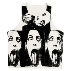 Crop Tops*Boogzel Clothing Grunge Aesthetic Tank Top Black/white