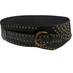 Belts & Chains*Boogzel Clothing Grunge Aesthetic Wide Leather Belt