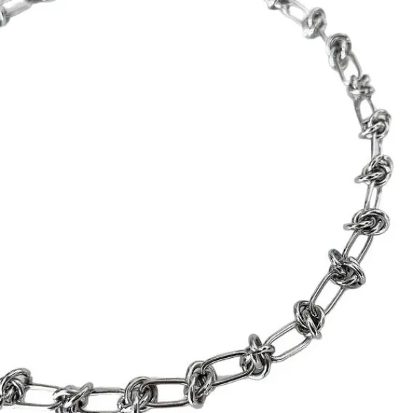 Necklaces & Chokers*Boogzel Clothing Grunge Aesthetic Wire Choker Silver