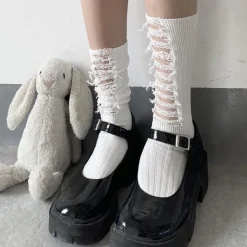 Socks*Boogzel Clothing Grunge Distressed Socks