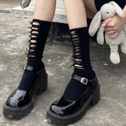 Socks*Boogzel Clothing Grunge Distressed Socks