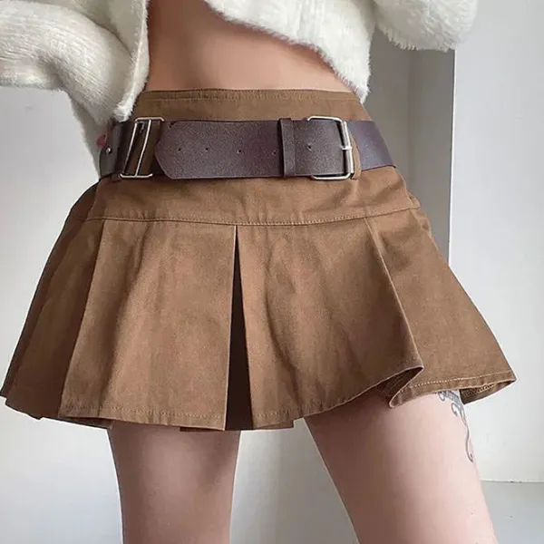 Skirts*Boogzel Clothing Grunge Fairy Mini Skirt Brown