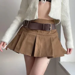Skirts*Boogzel Clothing Grunge Fairy Mini Skirt Brown