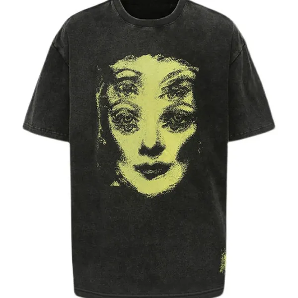 Aesthetic T-Shirts & Graphic Tees*Boogzel Clothing Grunge Ghost Face Graphic T-Shirt Black/green